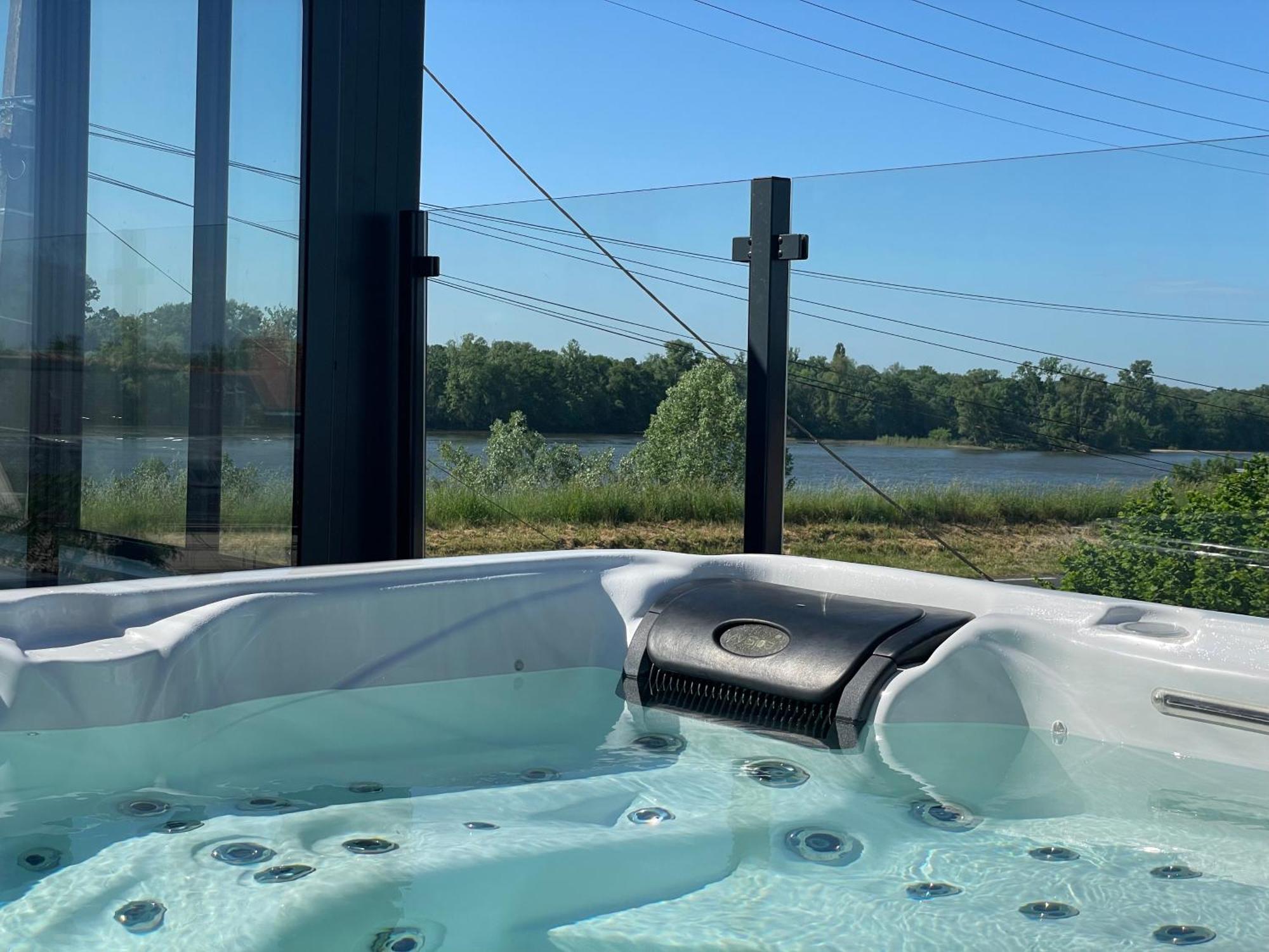 Jacuzzi Et Vue Sur Loire - Maison D'Hotes L'Odyssee La Chapelle-sur-Loire Dış mekan fotoğraf